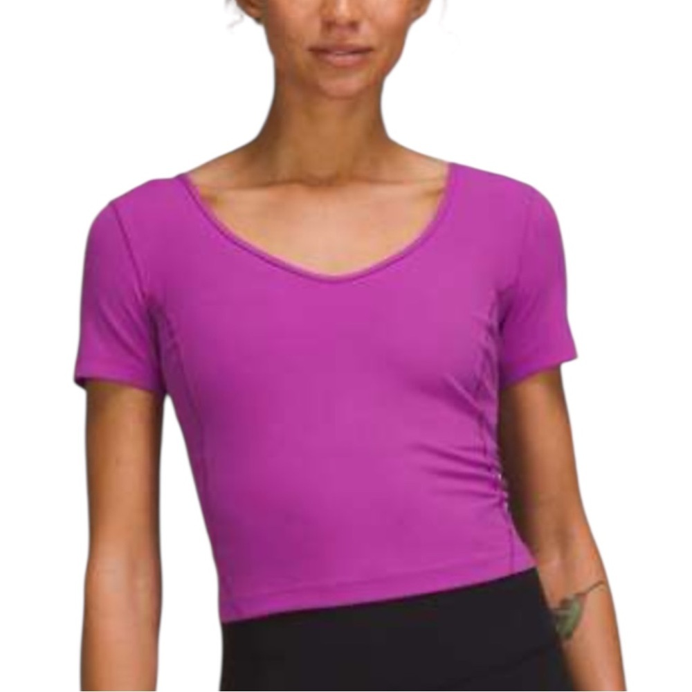 LULULEMON ATHLETICA Women's Align Purple Short Sleeve Top